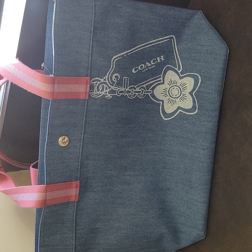 Coach denim Tote